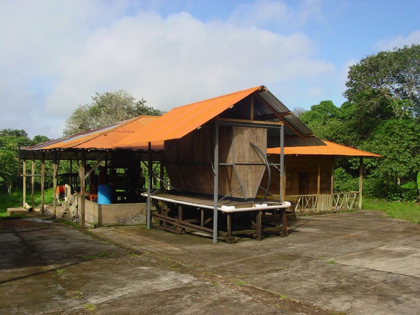 Coffee processing facility used in preparation for export